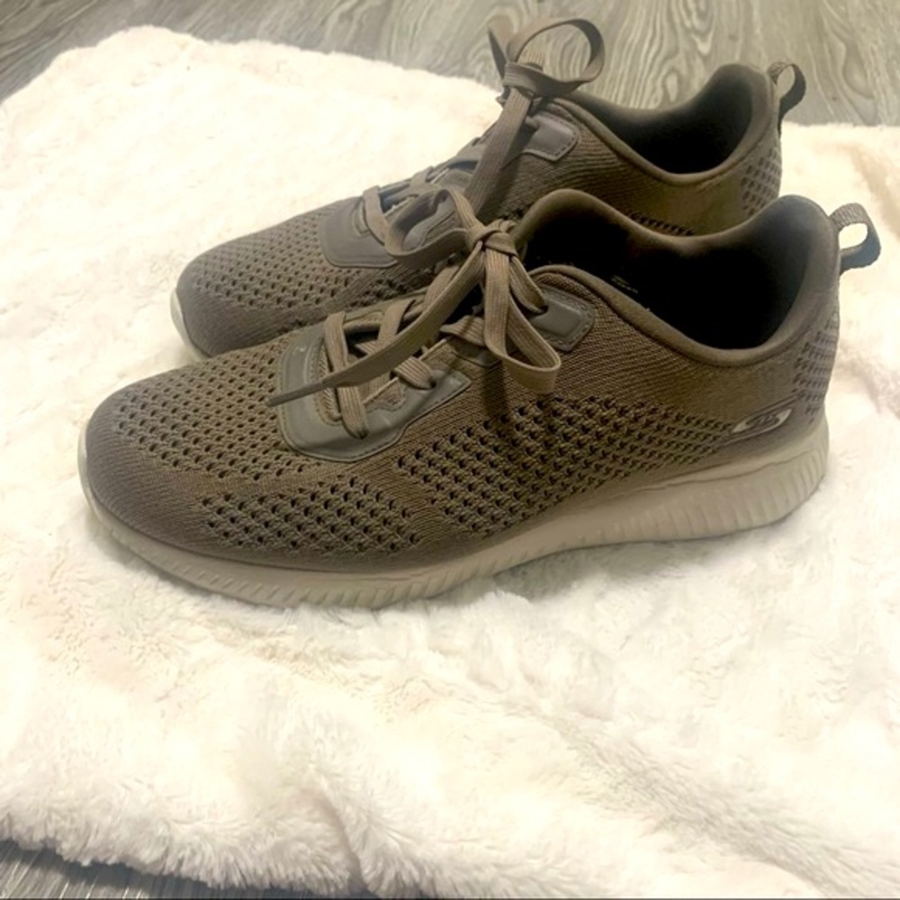 Skechers Wide Fit Memory Foam Tennis Shoes